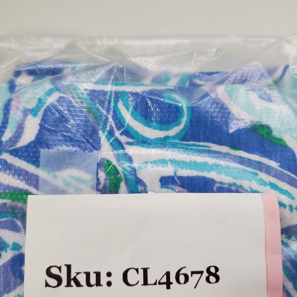 Lilly Pulitzer Women Meg‎ Tunic Top Size XS Lightweight Stretch V-Neck Resort - Picture 14 of 14